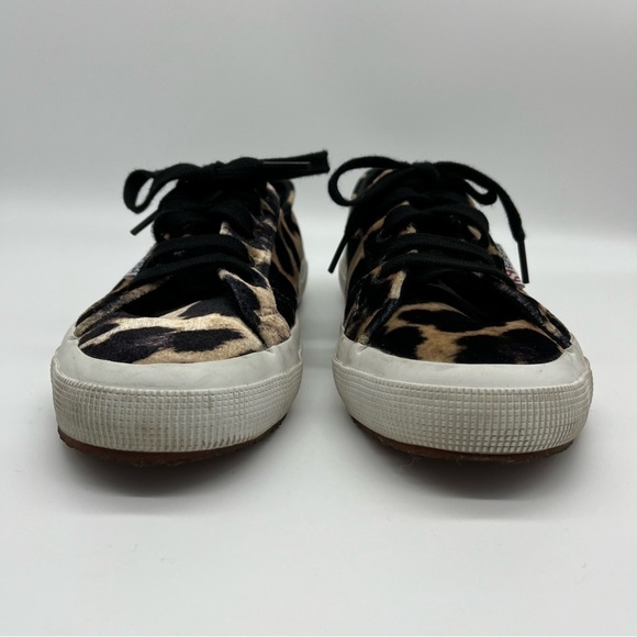 SUPERGA Velvet Leopard Platform Sneaker 36 - Picture 4 of 9